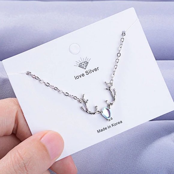*NEW 925 Sterling Silver Moonstone Deer Bracelet - Picture 6 of 10